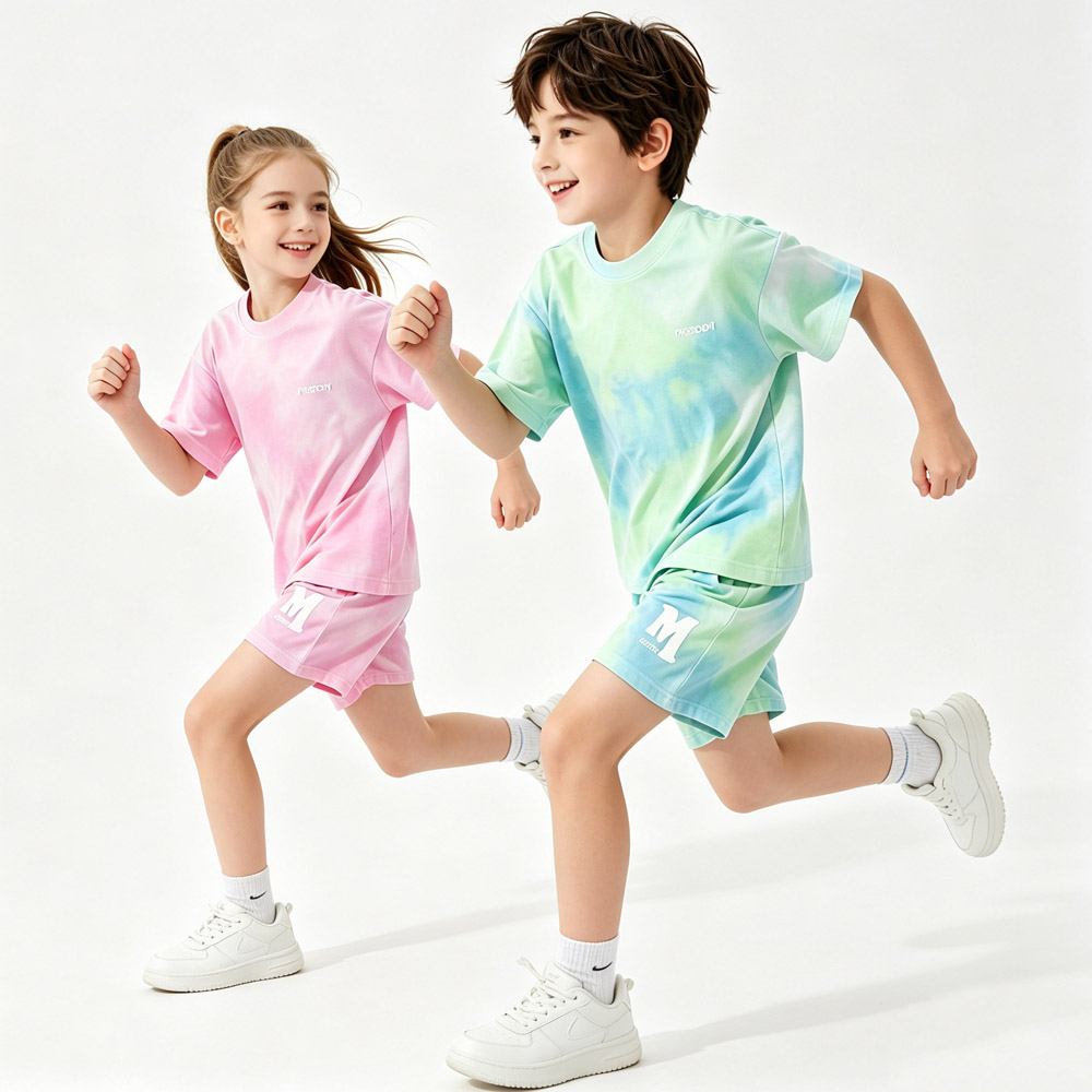 Kids Outdoor Wear - 5-14Years Çocuklar Spor Seti Pamuk Erkek