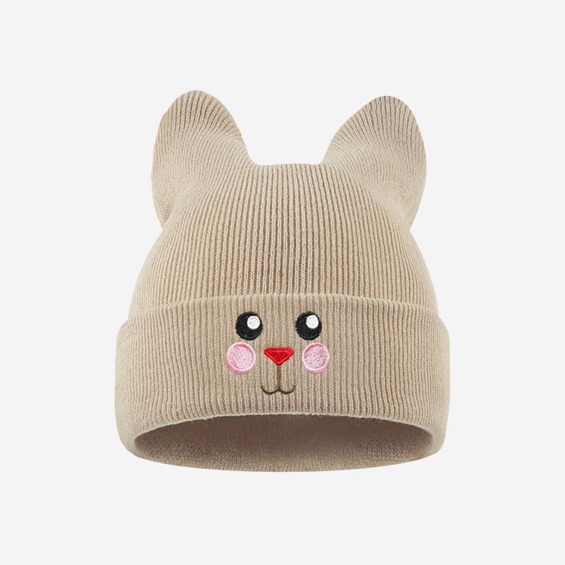 Kids Outdoor Hat - Yumuşak Kedi Kulaklı Çocuk Bere Kedi