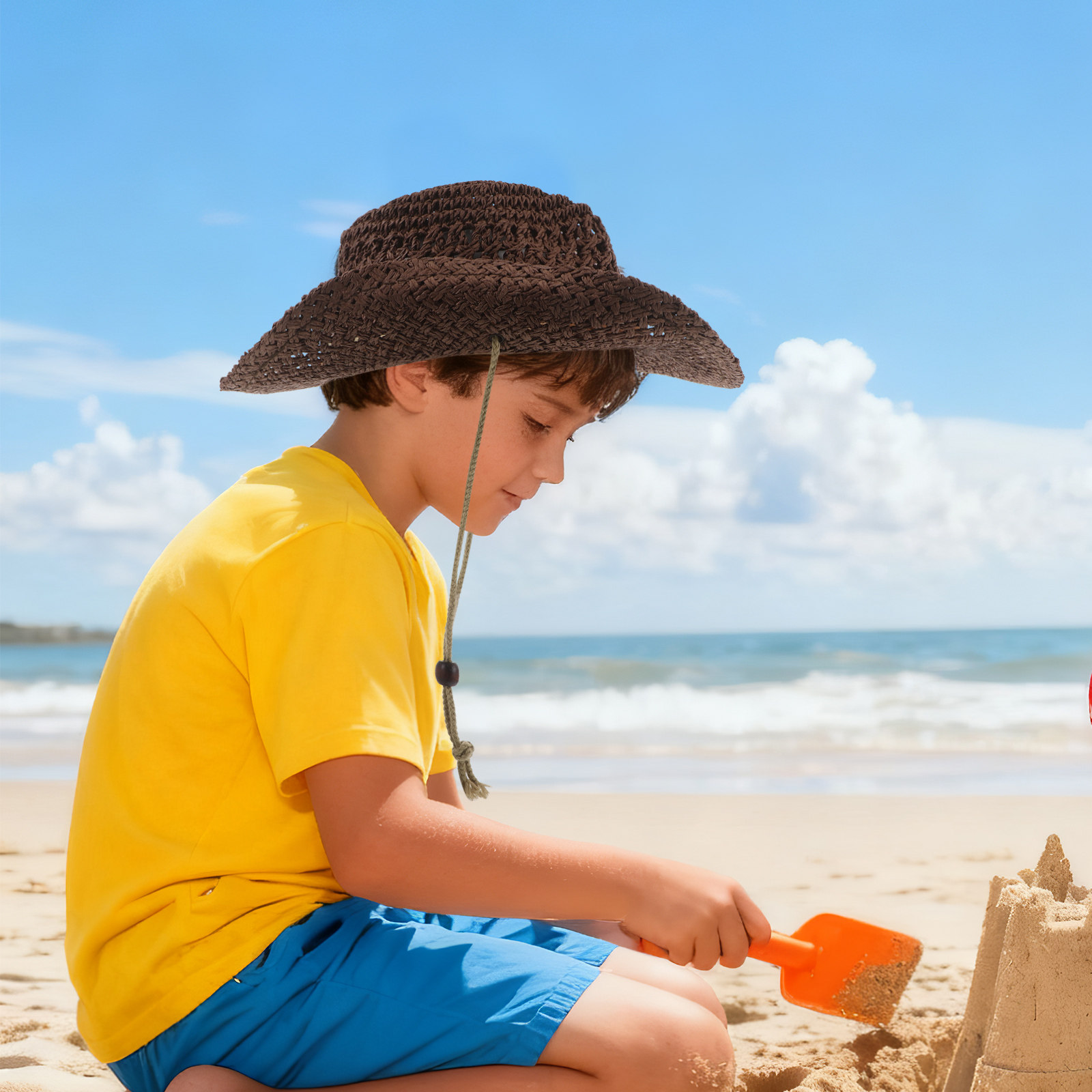 Çocuklar için Hasır Kovboy Şap - Kids Outdoor Hat incelemesi ve fiyatı