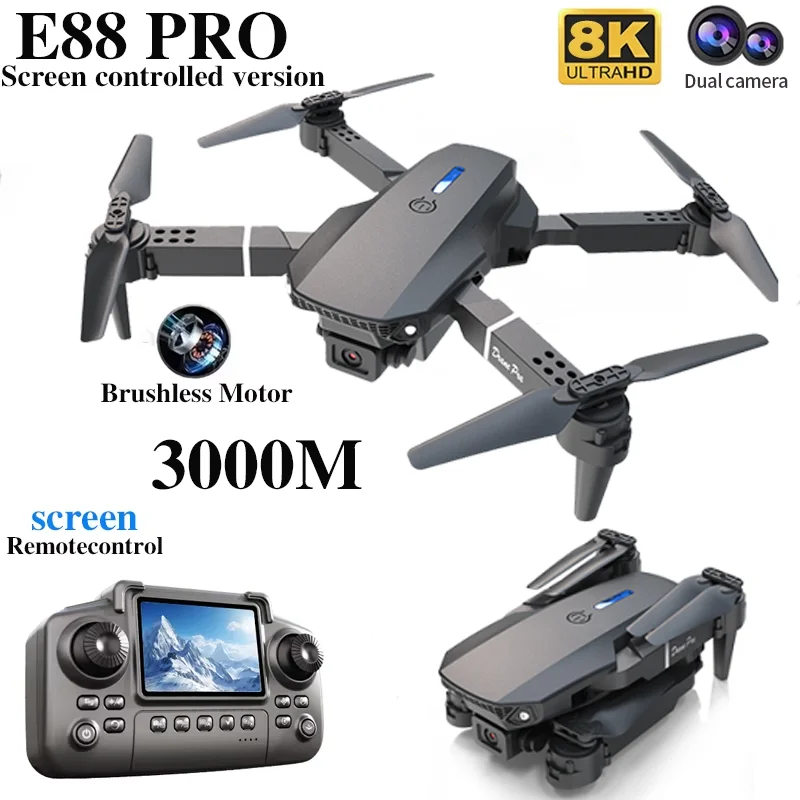 Profesyonel E88 PRO Drone, Ekr - Kids Outdoor Play Equipment incelemesi ve fiyatı