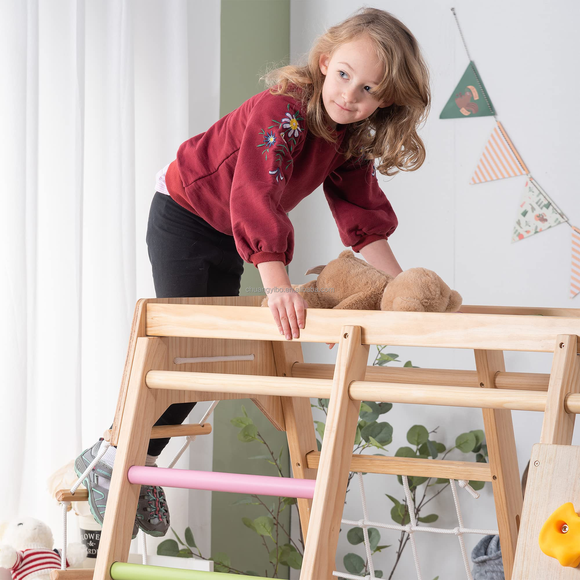 Tırmanma Duvarları Eğlence Par - Kids Outdoor Climbing Equipment incelemesi ve fiyatı