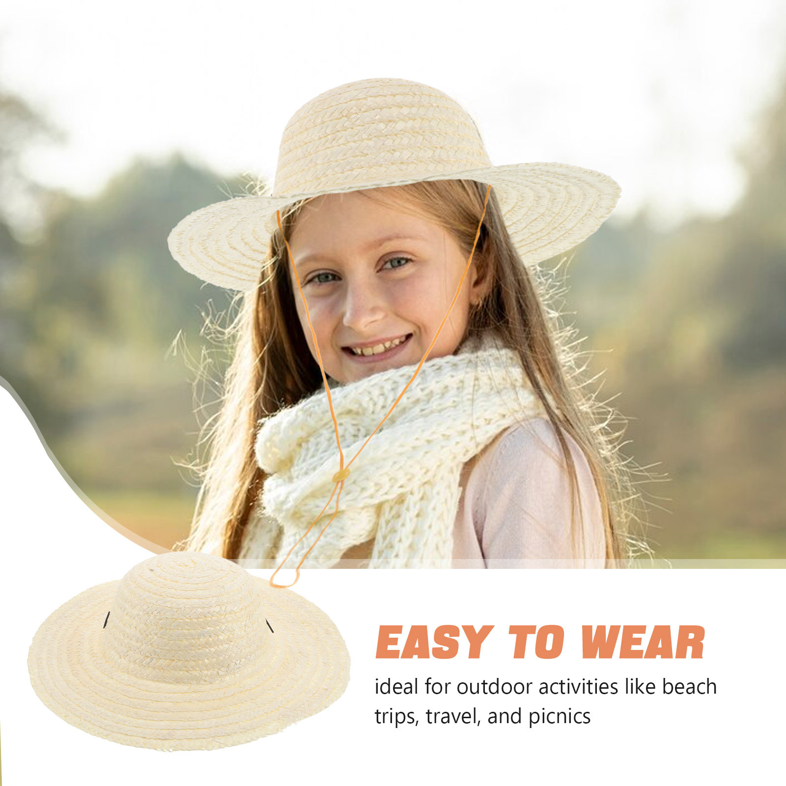 Çocuklar İçin Buğday Samanı Şa - Kids Outdoor Hat incelemesi ve fiyatı