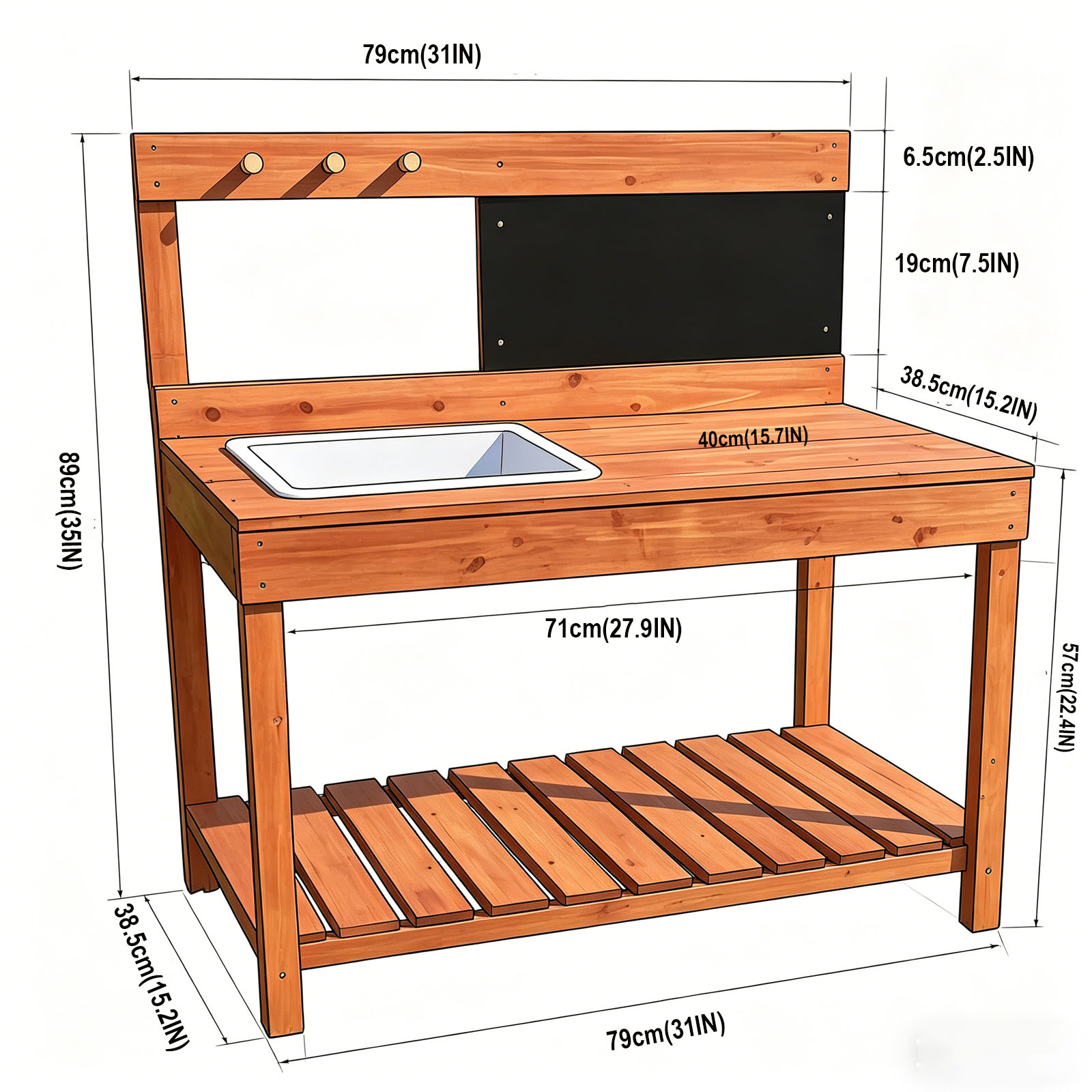 Ahşap Saksı Masaları Çocuklar  - Kids Outdoor Bench incelemesi ve fiyatı
