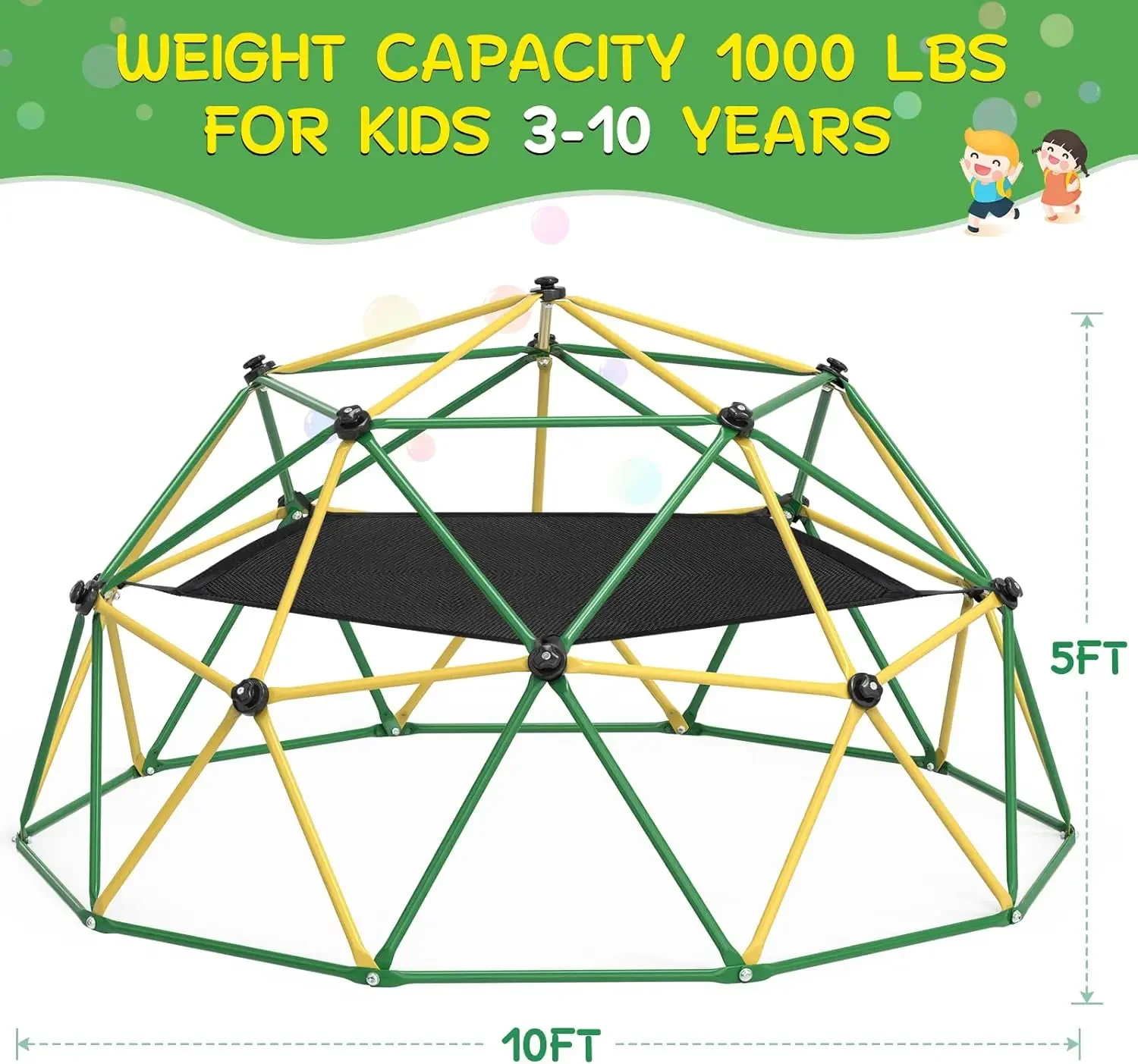 GIKPAL Tırmanma Kubbesi, 3 ila - Kids Outdoor Climbing Dome incelemesi ve fiyatı