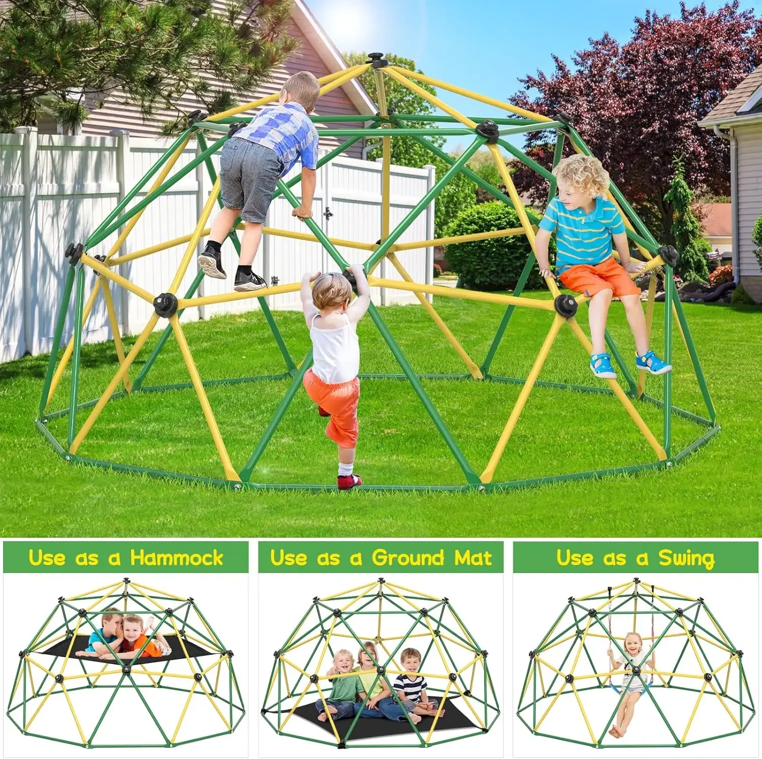 GIKPAL Tırmanma Kubbesi, 3 ila - Kids Outdoor Climbing Dome incelemesi ve fiyatı